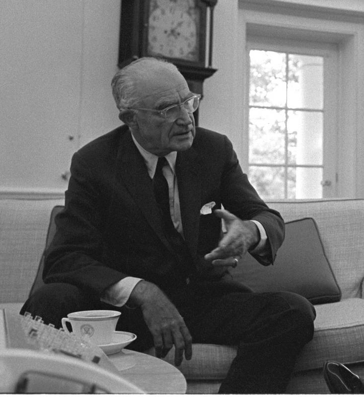 Image courtesy of the Lyndon Baines Johnson Library and Museum, Audio/Video Archives Collection…