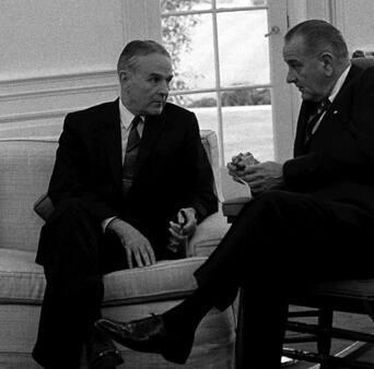 Image courtesy of the Lyndon Baines Johnson Library and Museum, Audio/Video Archives Collection…