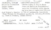 Image courtesy of the Lyndon Baines Johnson Library and Museum, Museum Collections, White House…